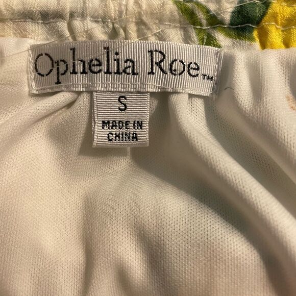 OPHELIA ROE summer dress in lemon print - Picture 3 of 3